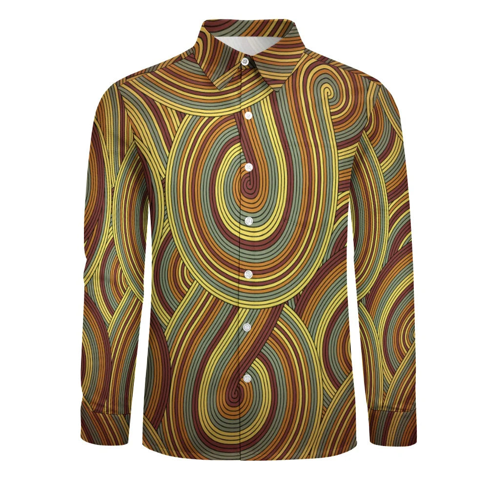 Men's Long-Sleeve Shirt with Chest Pocket
