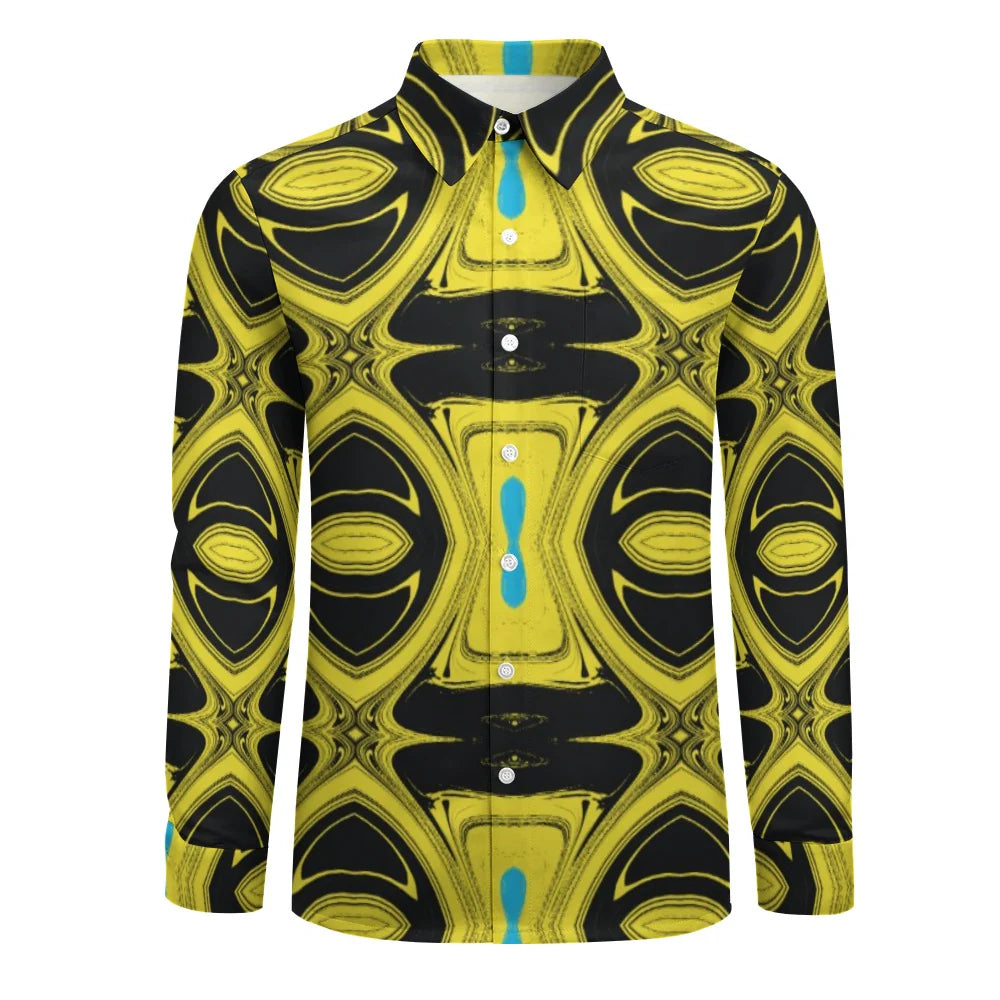 Men's Long-Sleeve Shirt with Chest Pocket