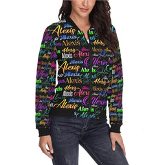 Women's All-Over Print Bomber Jacket