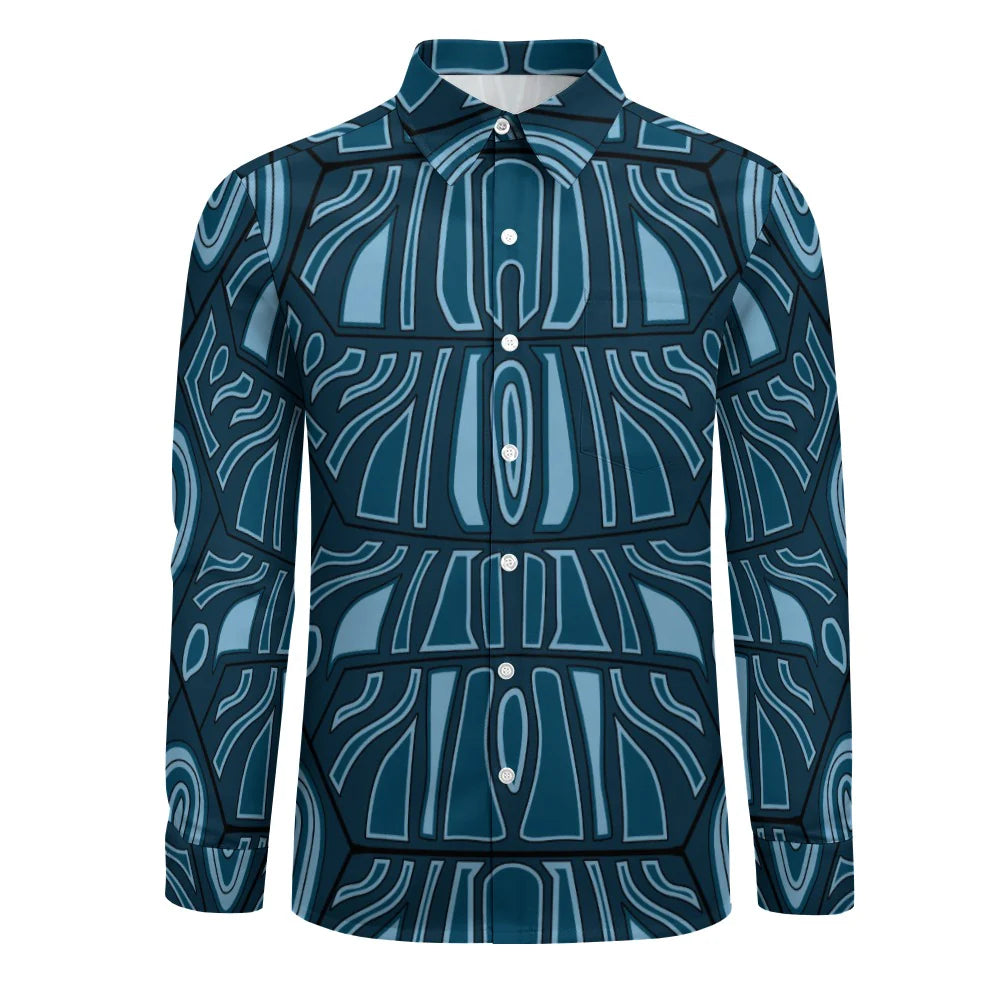 Men's Long-Sleeve Shirt with Chest Pocket