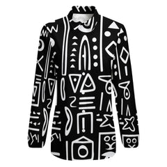 Women's Vintage Casual Long Sleeve Button-Down Shirt