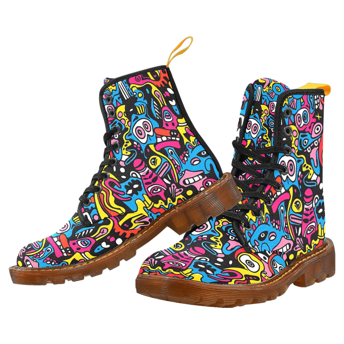 Men's Lace-Up Canvas Boots (Model 1203H)