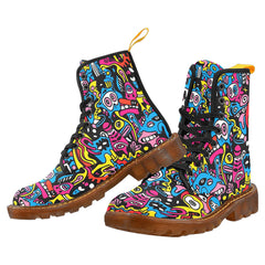 Men's Lace-Up Canvas Boots (Model 1203H)