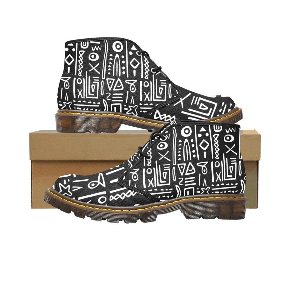 Men's Canvas Chukka Boots (Model 2402-1)