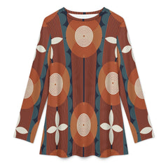 Women's Muslim Round Neck Long Sleeve Tunic Shirt