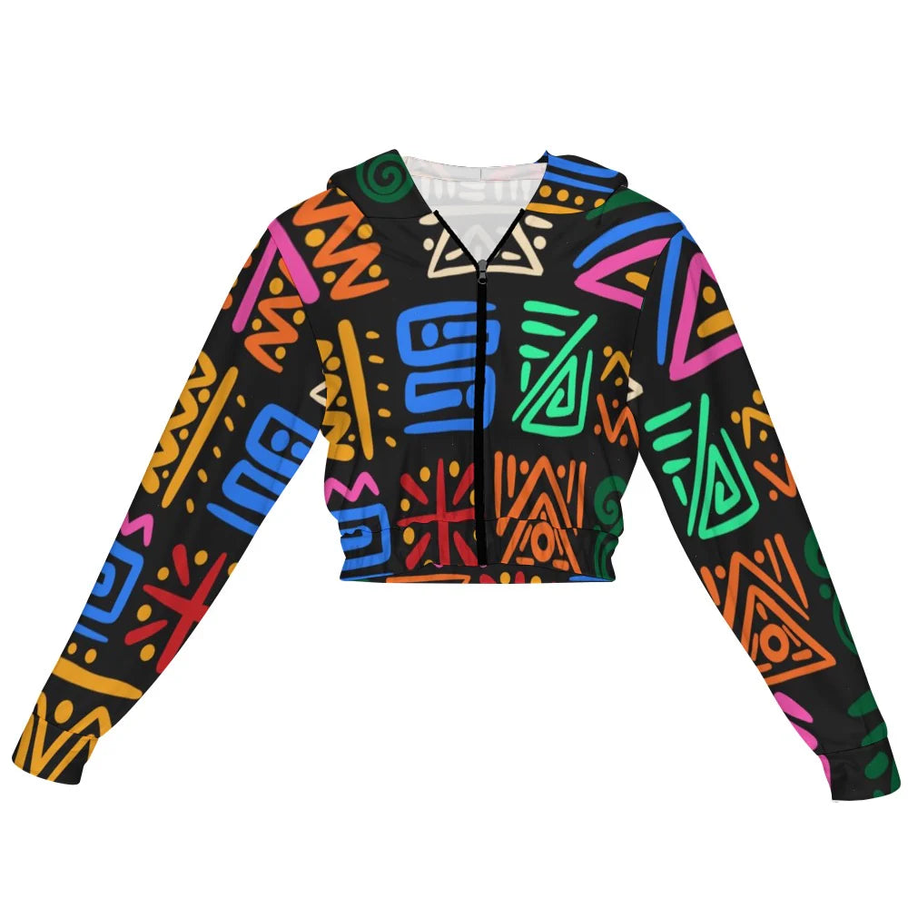 Women's Cropped Zip-Up Jacket