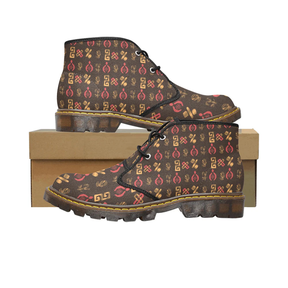 Men's Canvas Chukka Boots (Model 2402-1)