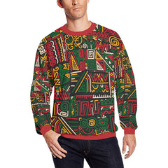 Men's Afrocentric Harlem Renaissance All-Over Print Sweatshirt