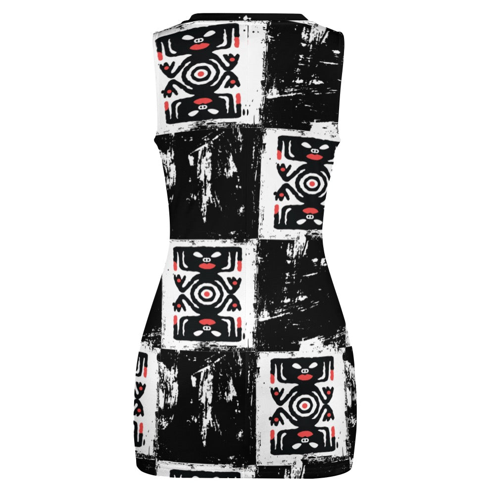 Navel-Baring Cross-Fit Hip Skirt