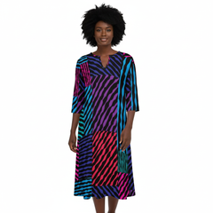 Women's 7-Point Sleeve Dress