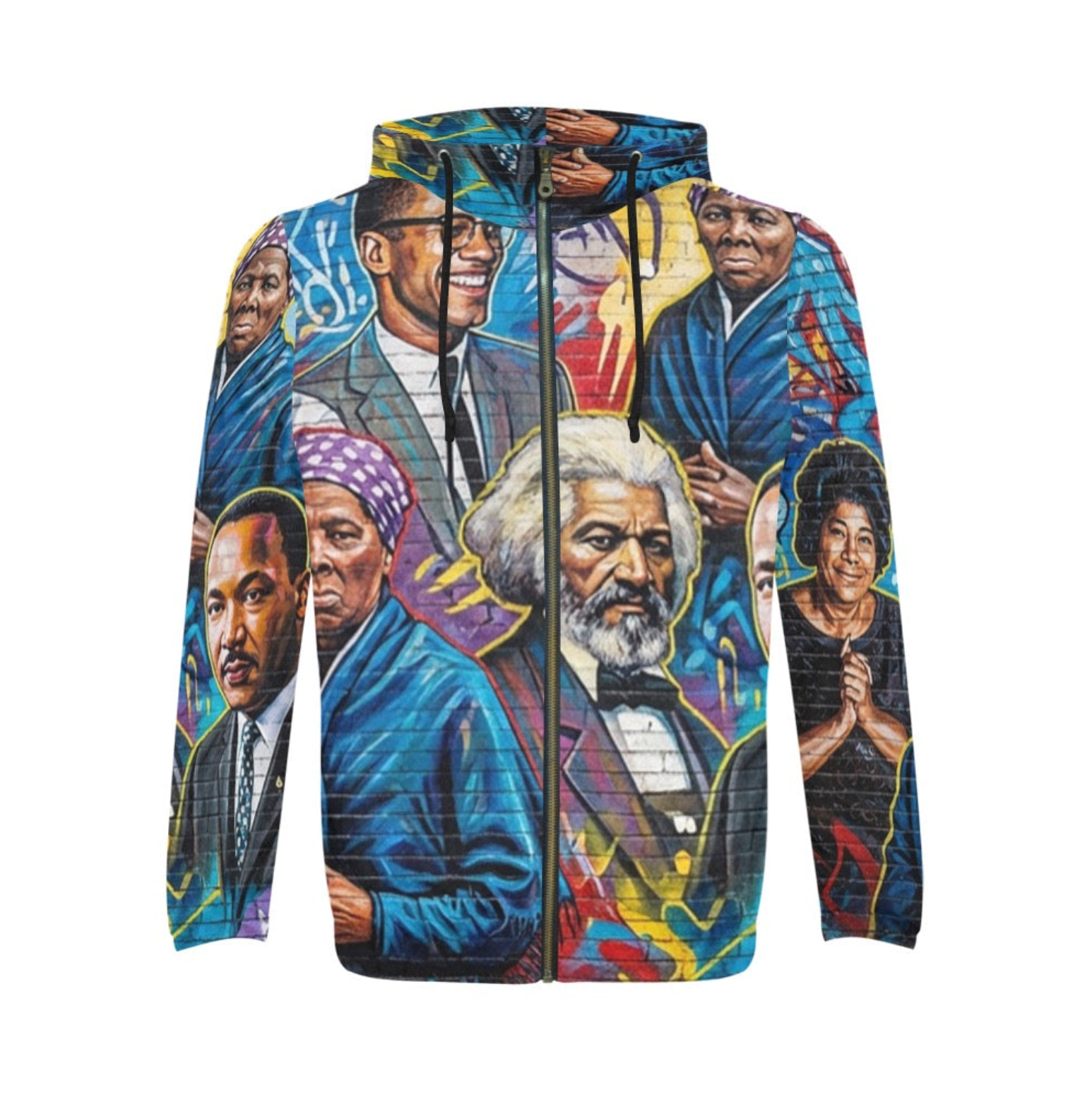 Men's All-Over Print Full-Zip Hoodie