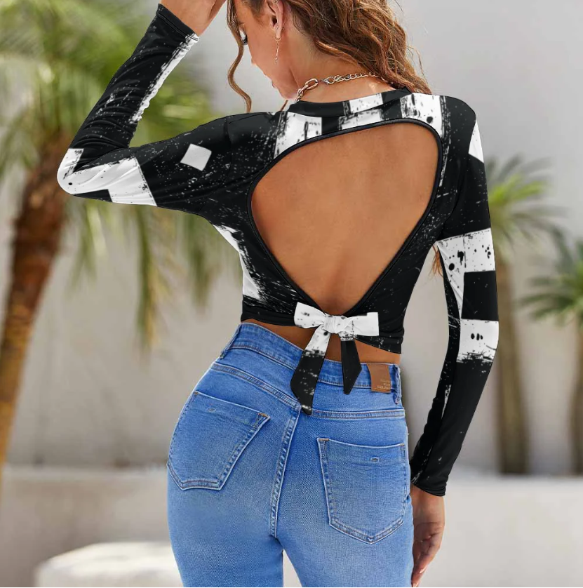 Backless T-shirt