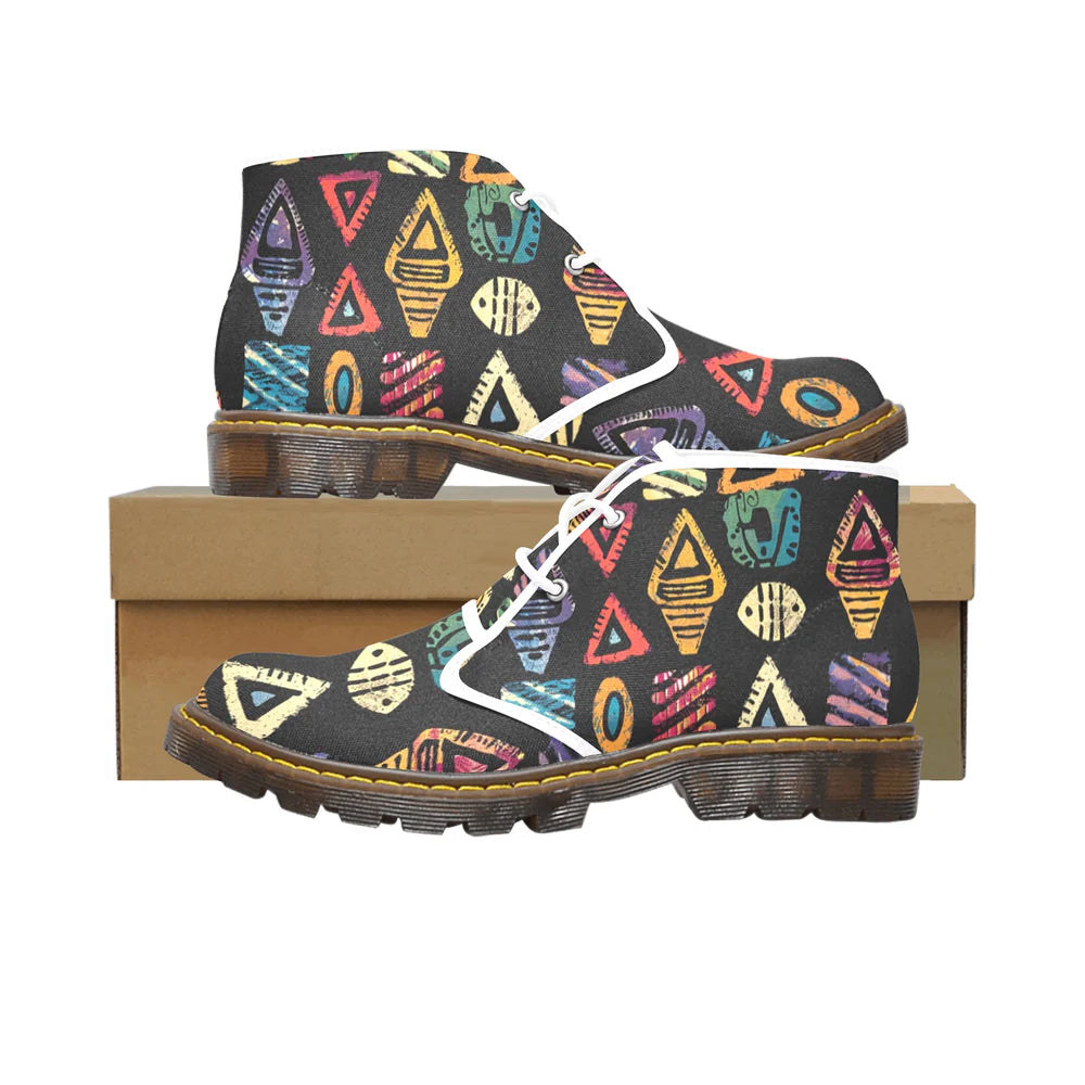 Women's Canvas Chukka Boots (Model 2402-1)