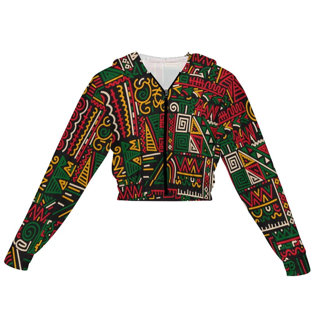 Women's Cropped Zip-Up Jacket