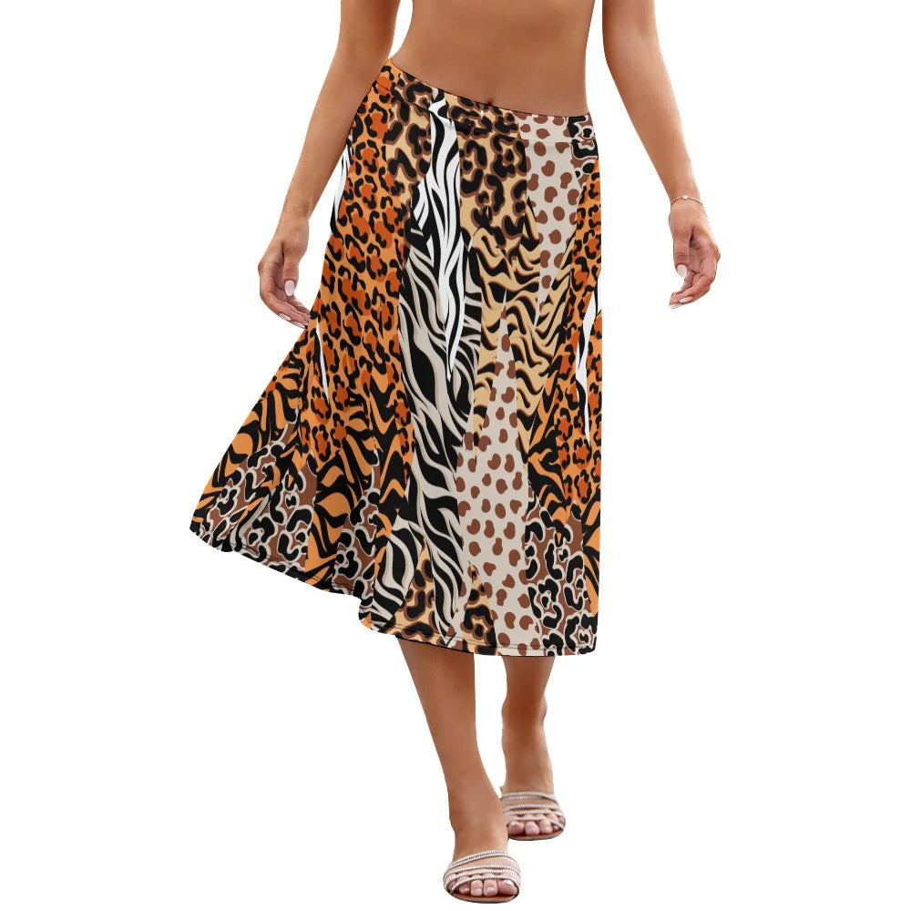 Women's A-Line Midi Skirt