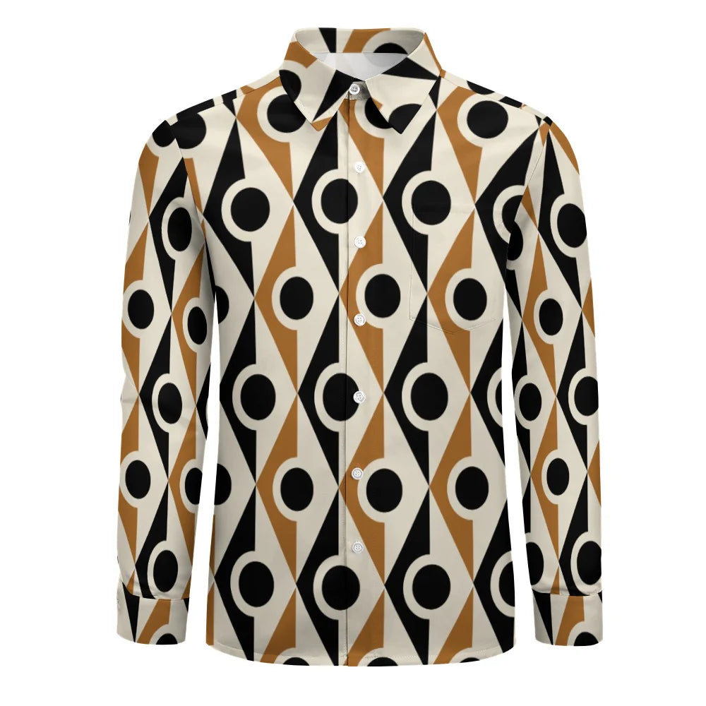 Men's Long-Sleeve Shirt with Chest Pocket