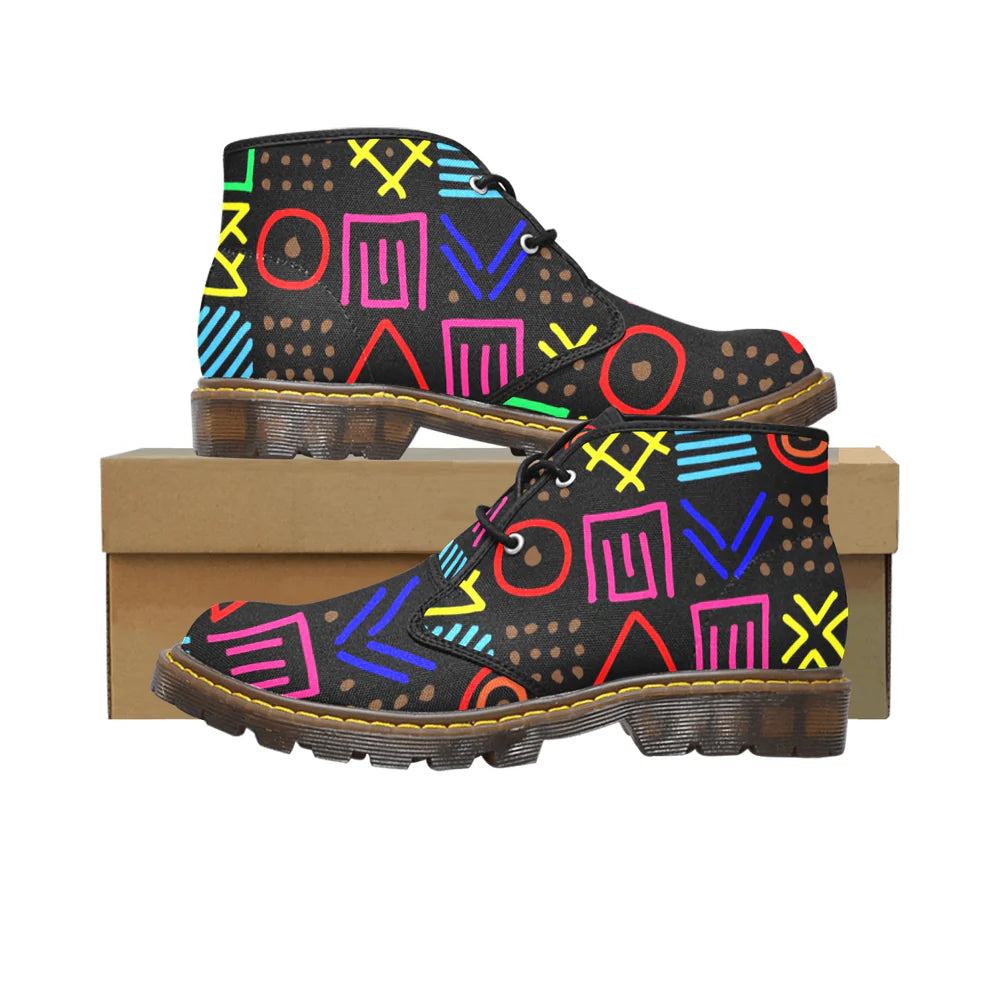 Men's Canvas Chukka Boots (Model 2402-1)