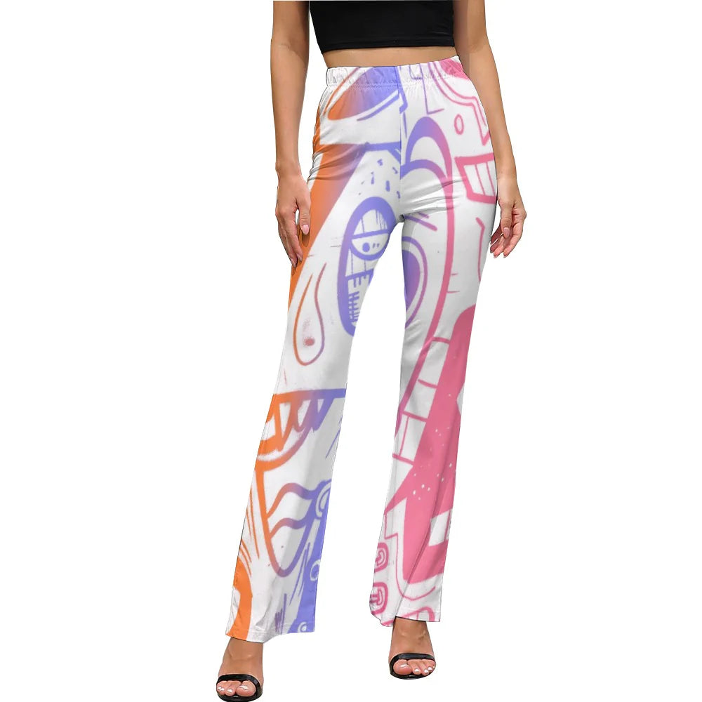 Women's Afrocentric Harlem Renaissance Flared Pants