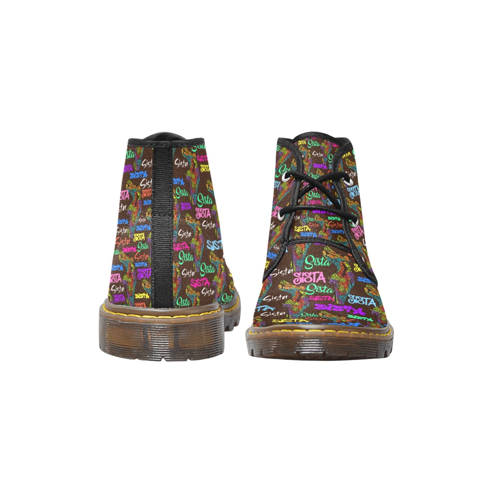 Women's Canvas Chukka Boots (Model 2402-1)