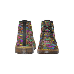 Women's Canvas Chukka Boots (Model 2402-1)
