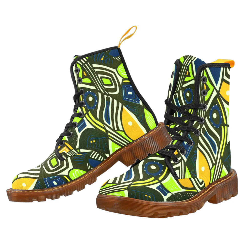 Men's Lace-Up Canvas Boots (Model 1203H)