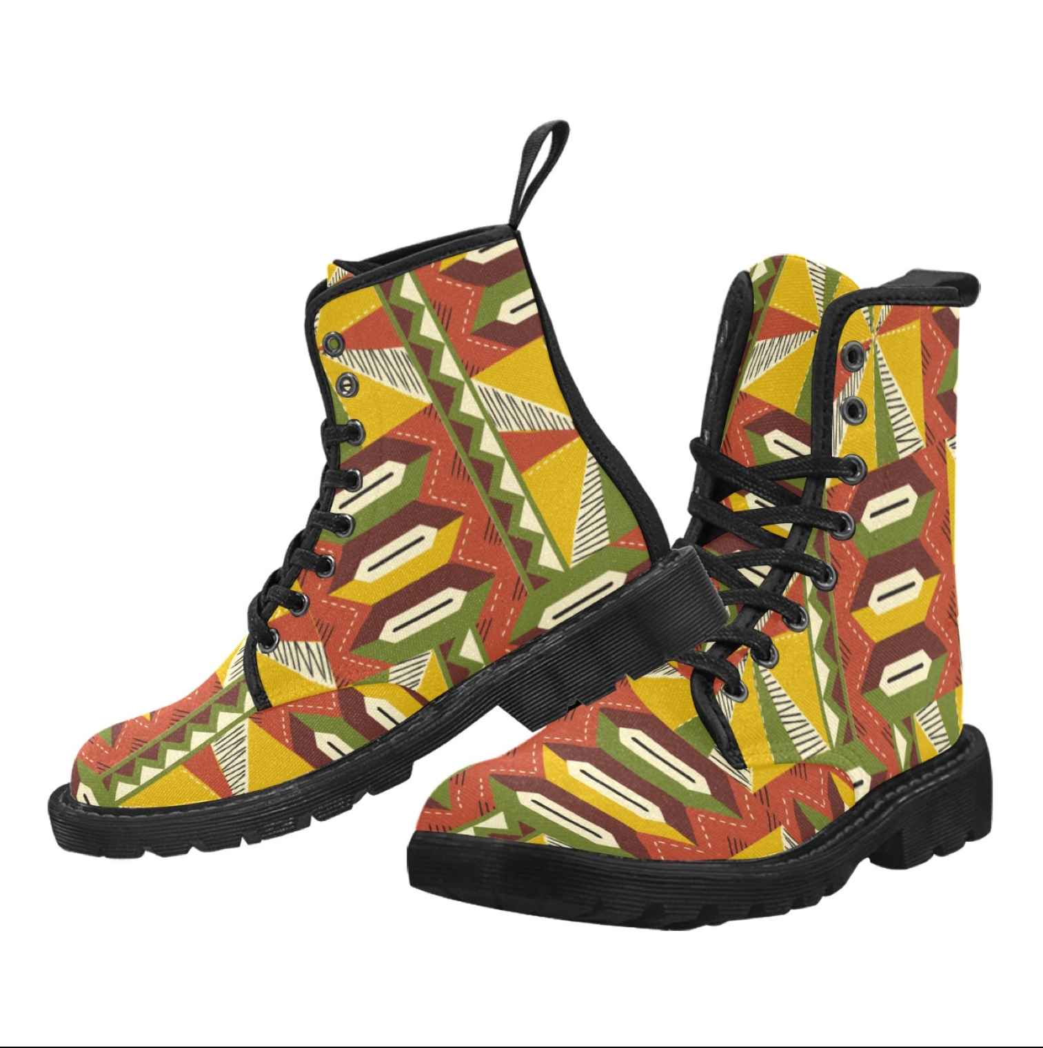 Men's Lace-Up Canvas Boots