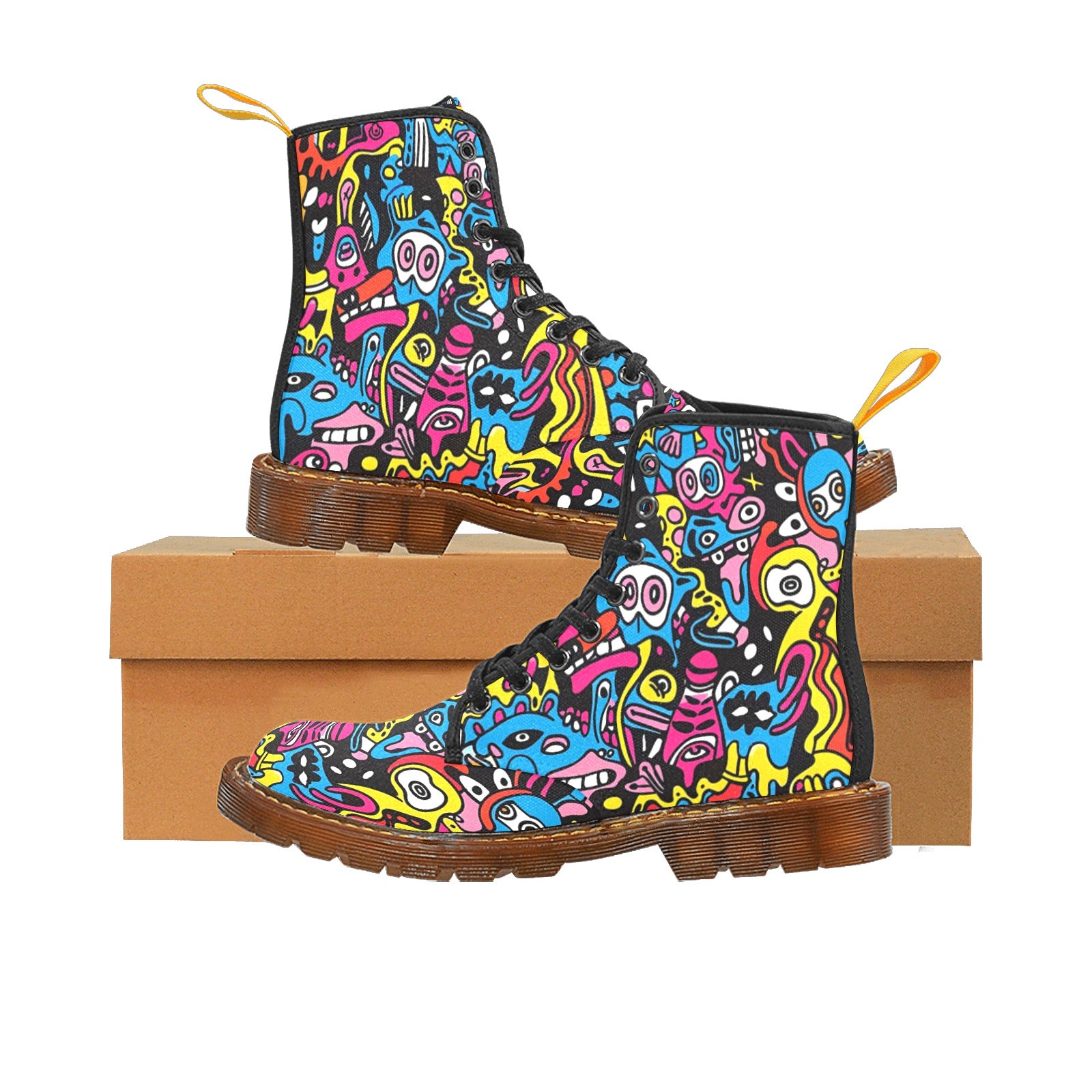 Men's Lace-Up Canvas Boots (Model 1203H)