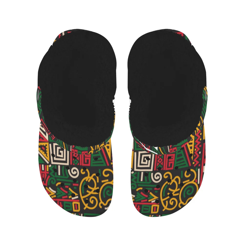 Unisex Custom Print Fleece-Lined Adult Clogs
