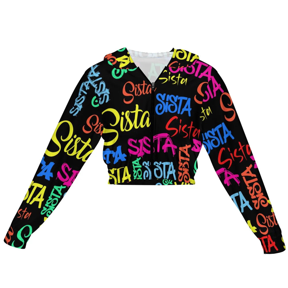 Women's Cropped Zip-Up Jacket