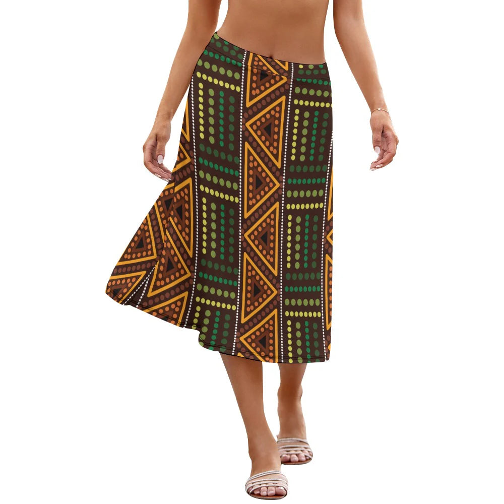 Women's A-Line Midi Skirt