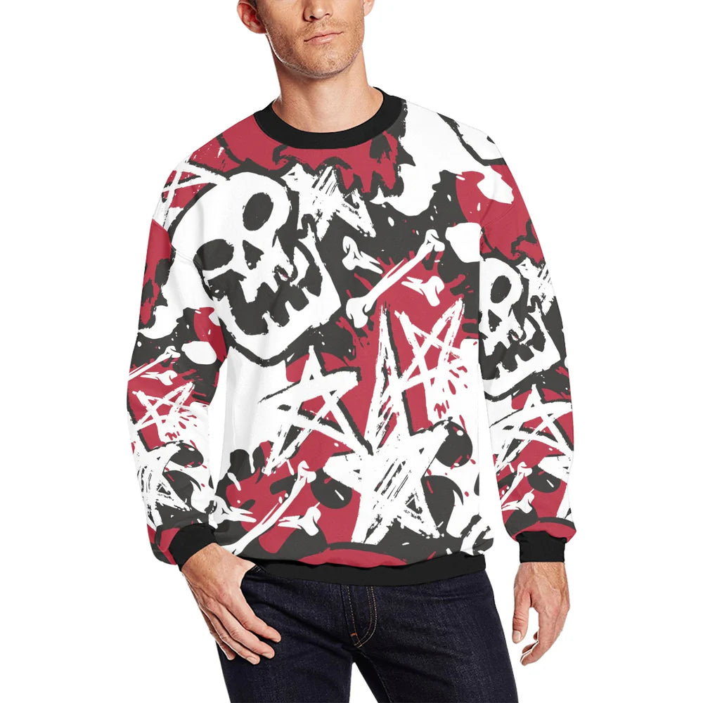 Men's Afrocentric Harlem Renaissance All-Over Print Sweatshirt
