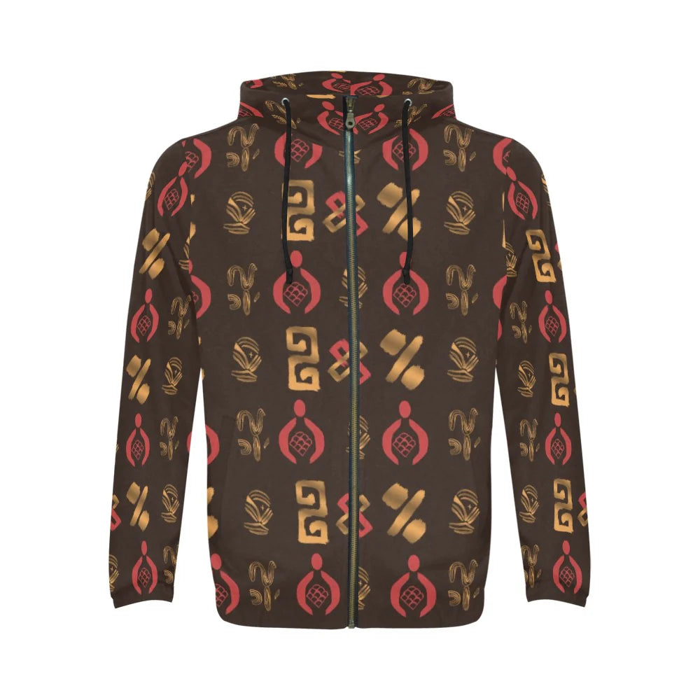 Men's All-Over Print Full-Zip Hoodie