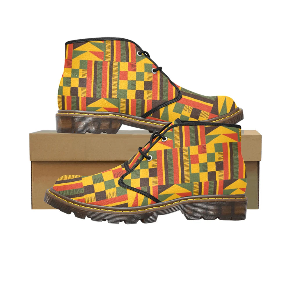 Women's Canvas Chukka Boots (Model 2402-1)