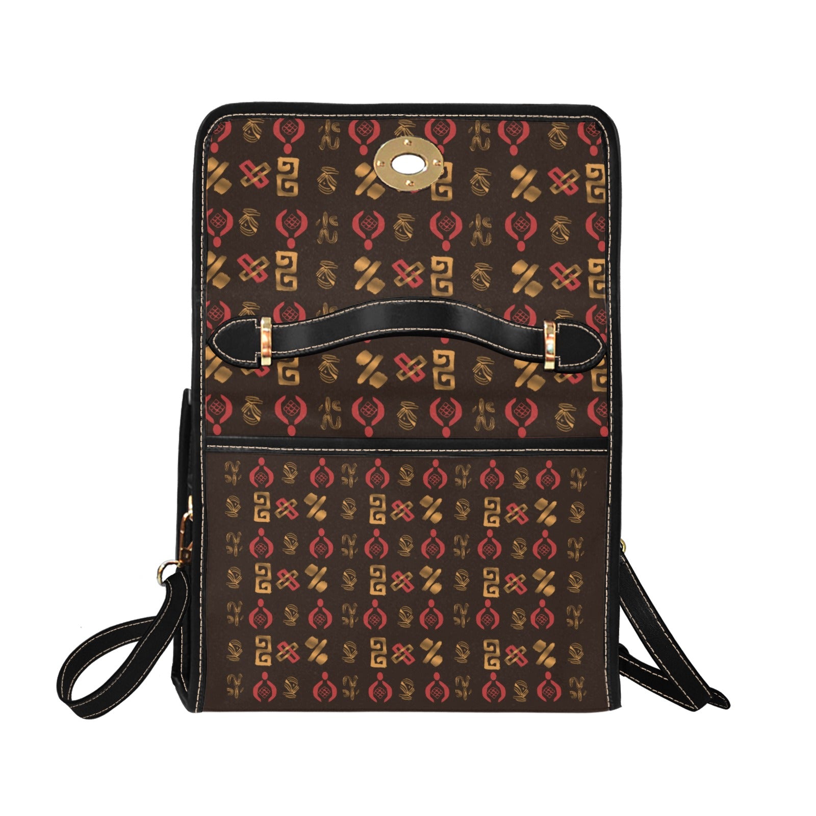 Classic Lock Satchel with Removable Strap