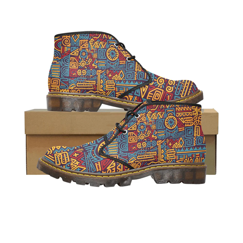 Men's Canvas Chukka Boots (Model 2402-1)