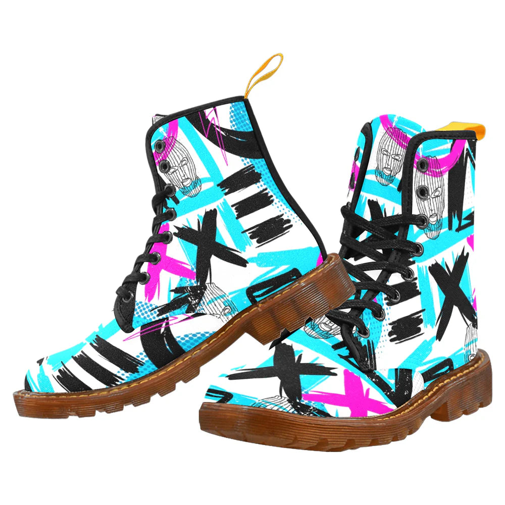 Men's Lace-Up Canvas Boots (Model 1203H)