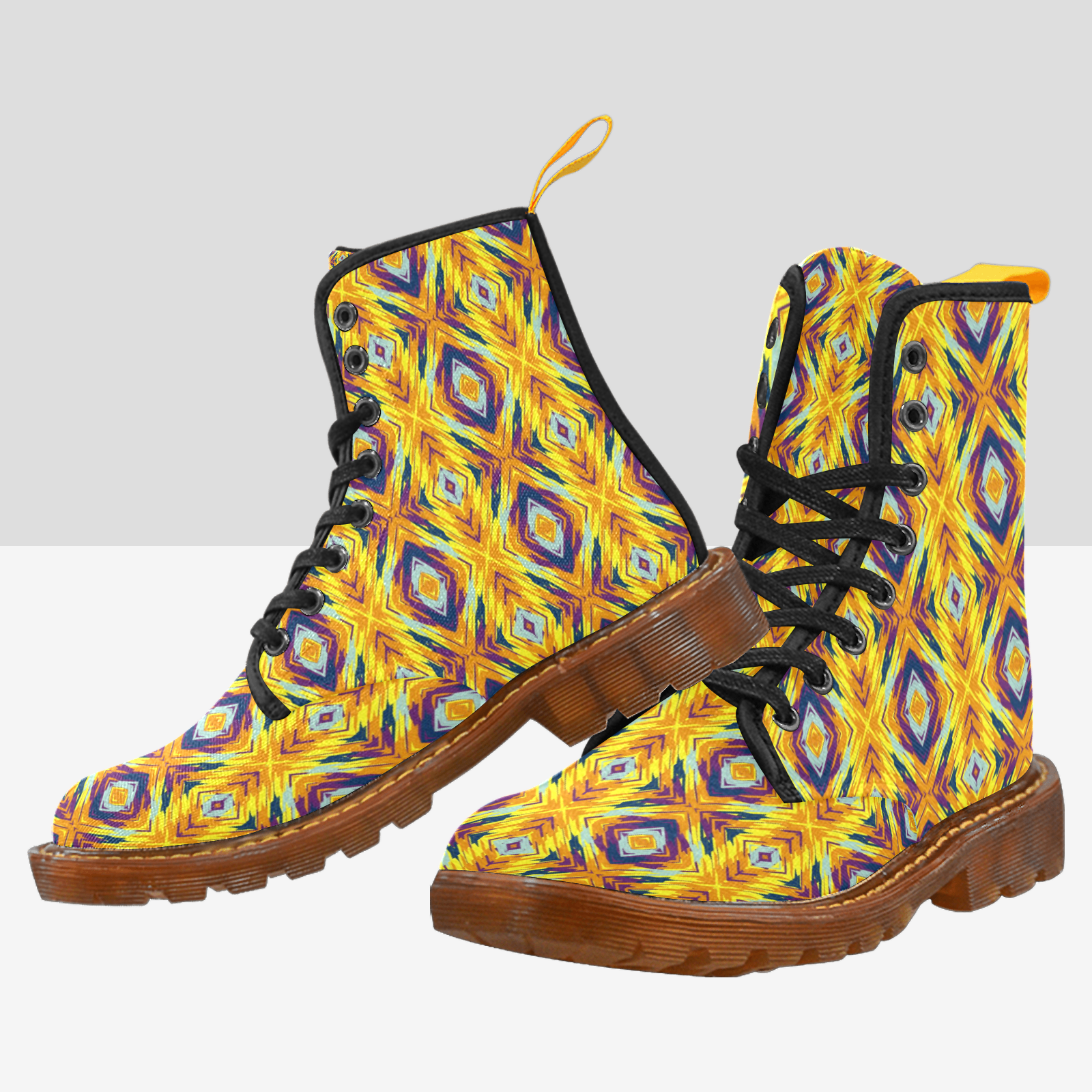 Men's Lace-Up Canvas Boots (Model 1203H)