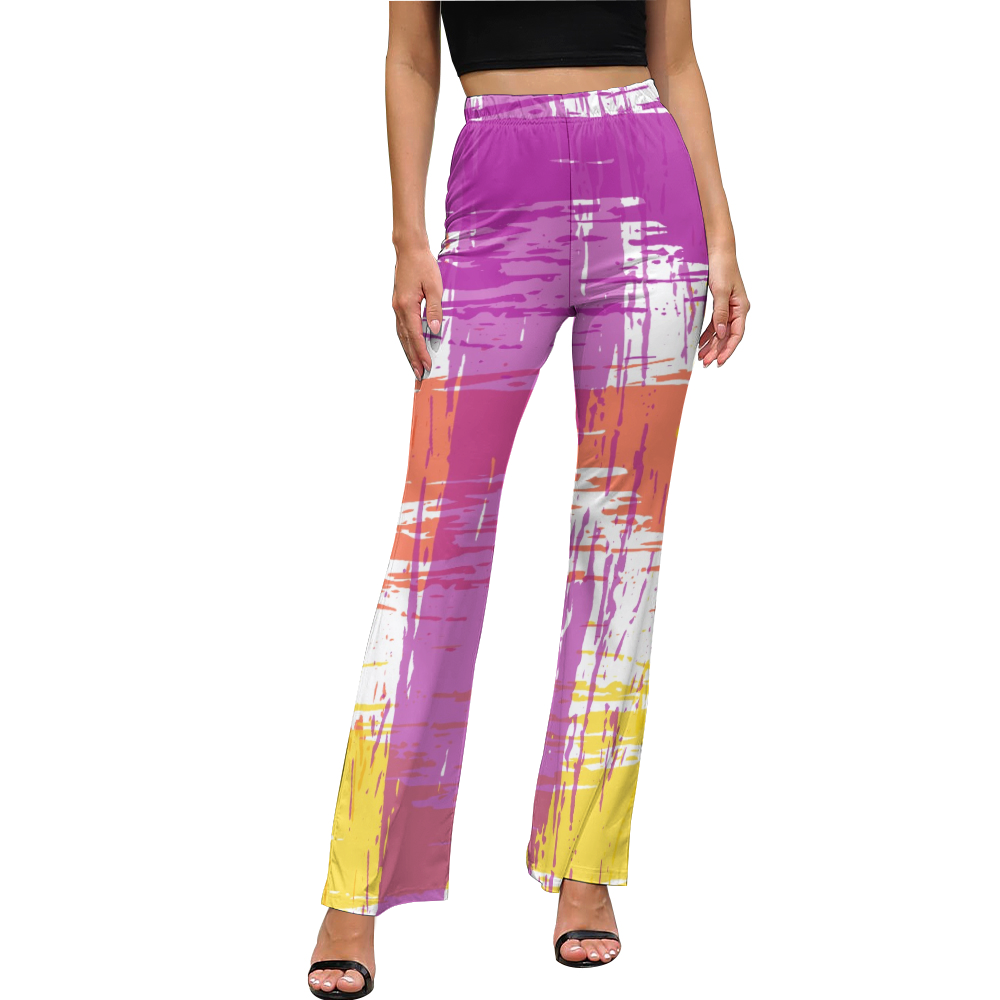 Women's Afrocentric Harlem Renaissance Flared Pants