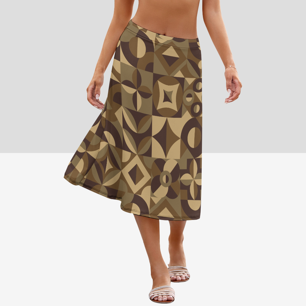 Women's A-Line Midi Skirt