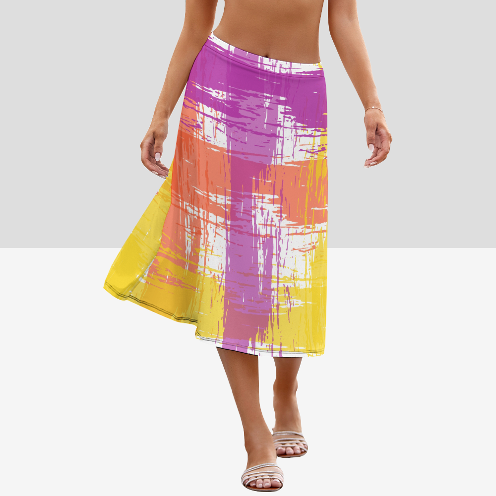 Women's A-Line Midi Skirt