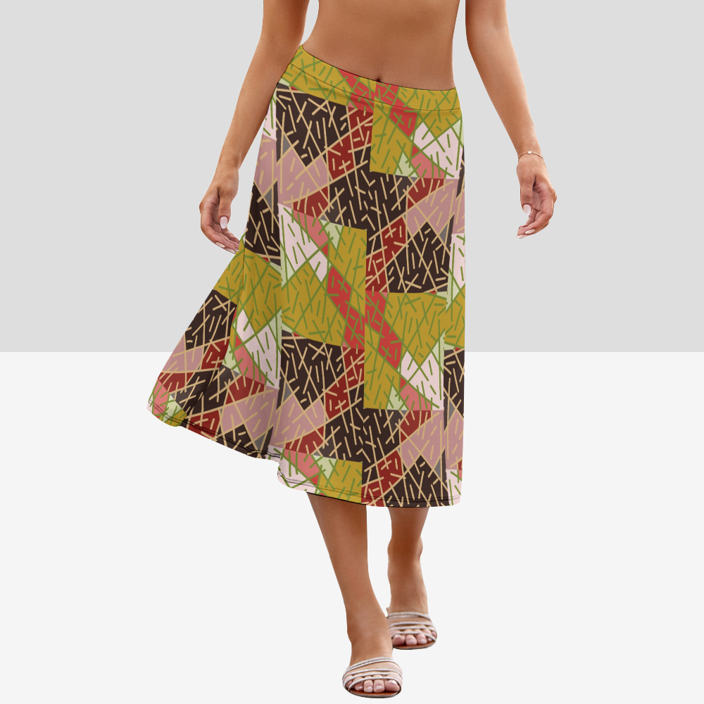 Women's A-Line Midi Skirt