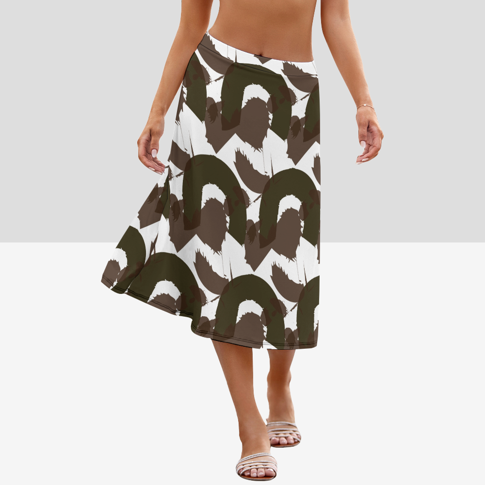 Women's A-Line Midi Skirt