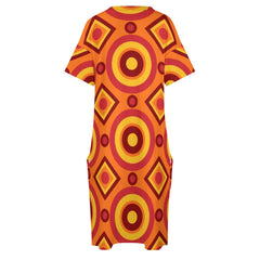 Women's Vintage-Inspired Mod Shift Dress with Pockets