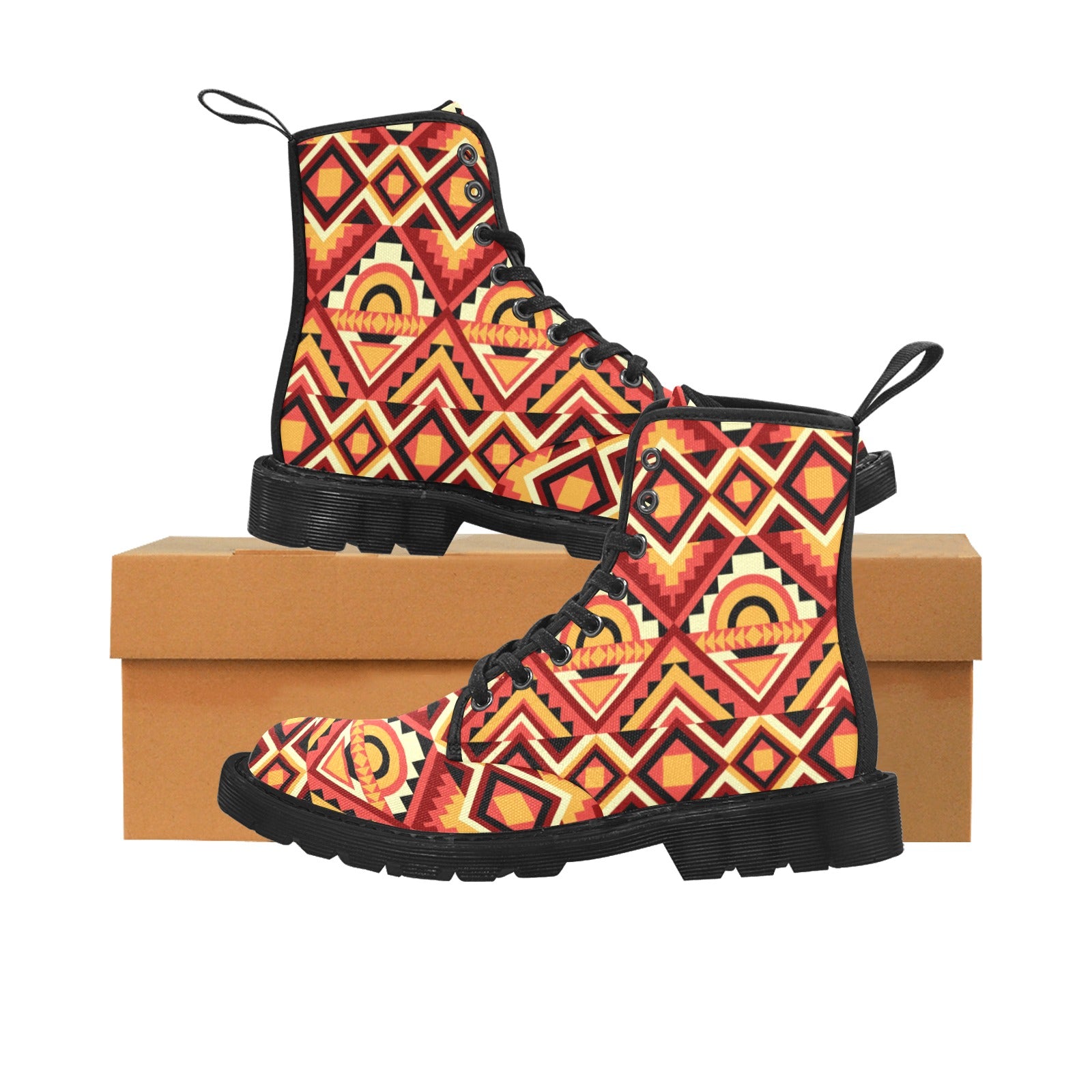 Men's Lace-Up Canvas Boots
