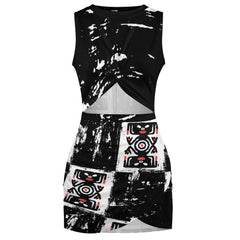 Navel-Baring Cross-Fit Hip Skirt