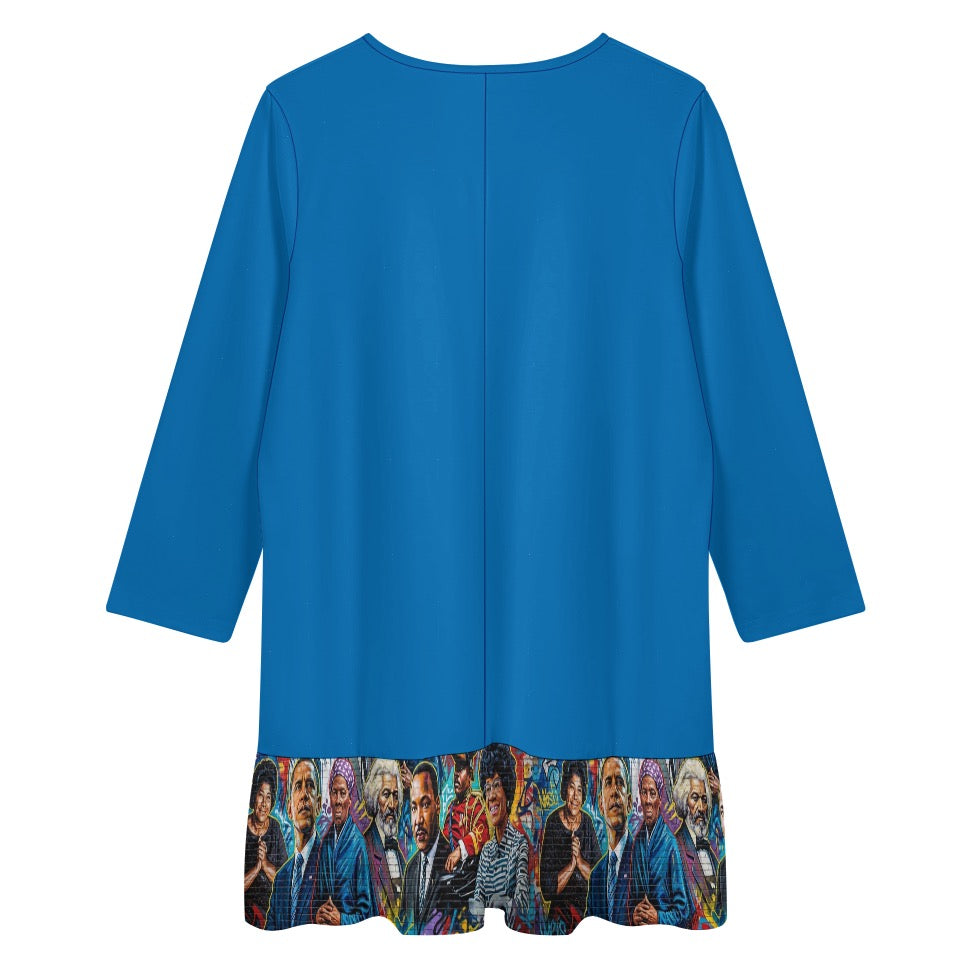 casual V neck dress for women