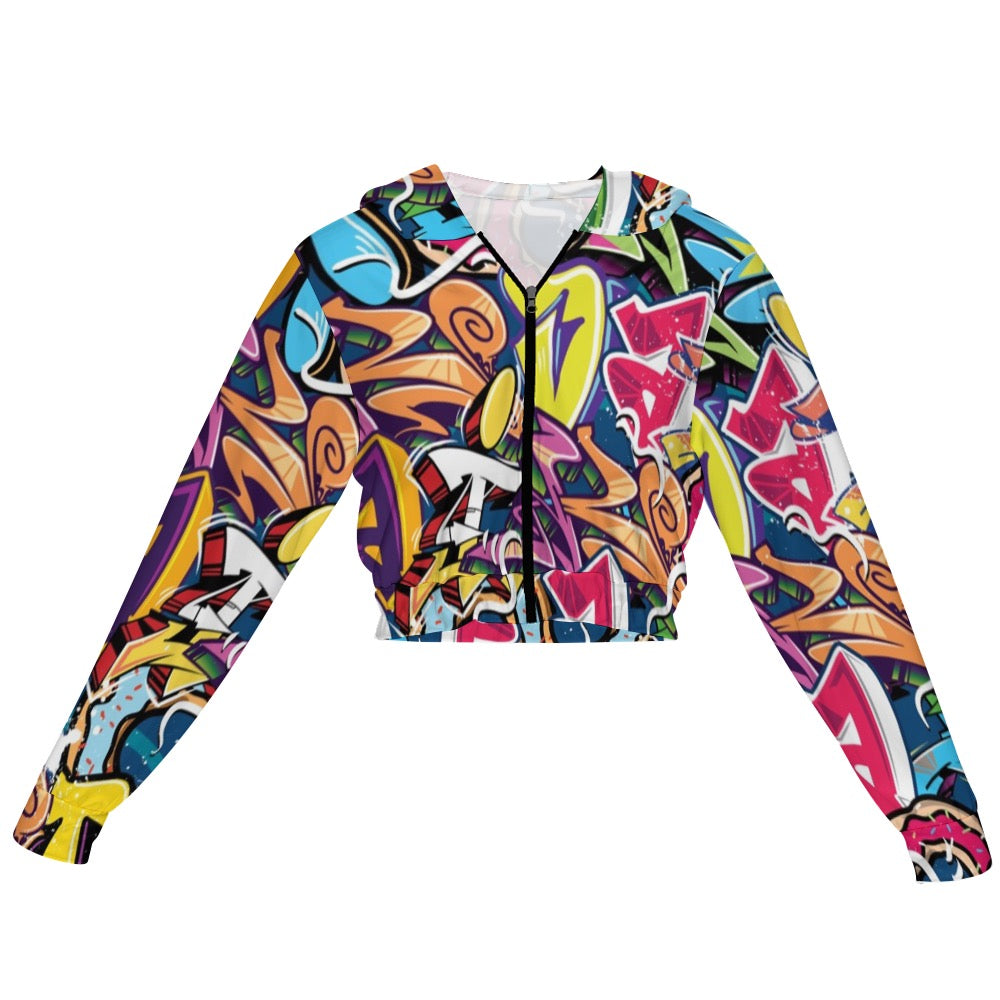 Women's Cropped Zip-Up Jacket