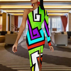 Half Sleeve Slit Dress for Women