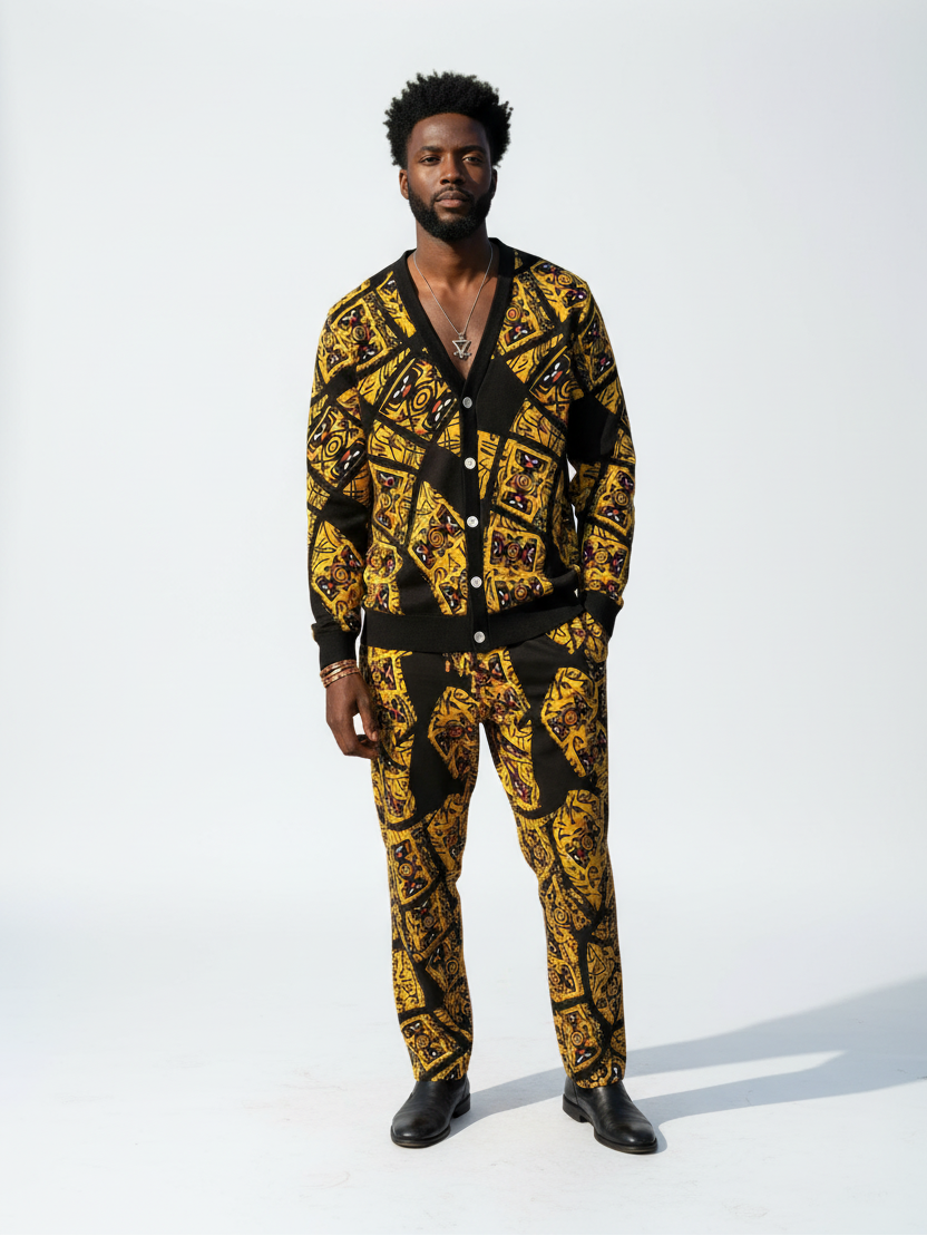 Men's Cardigan Sweater Set