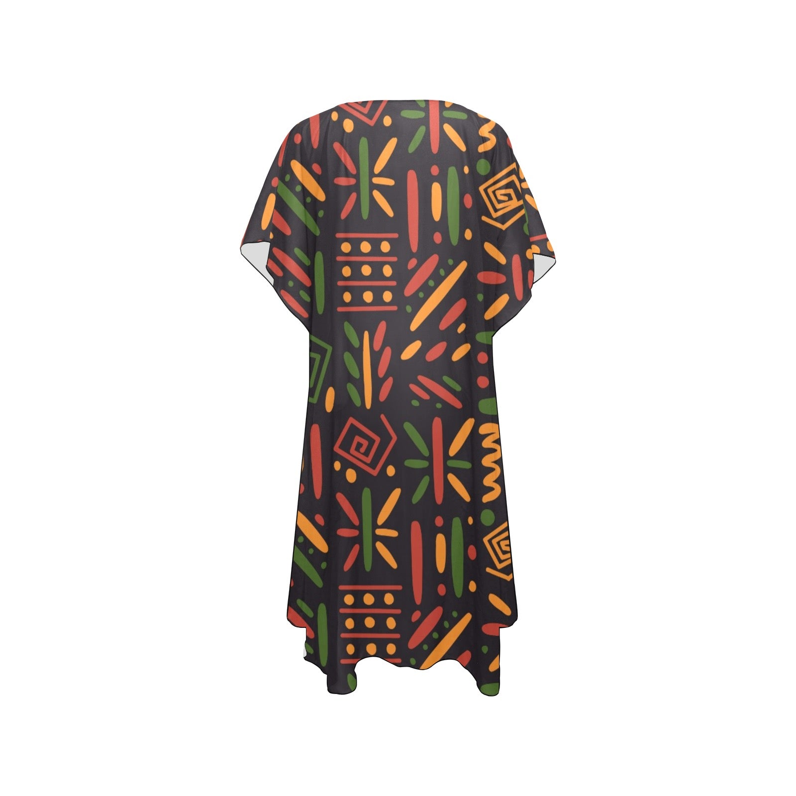 Women's Mid-Length Chiffon Cover-Up with Side Slits (H50)